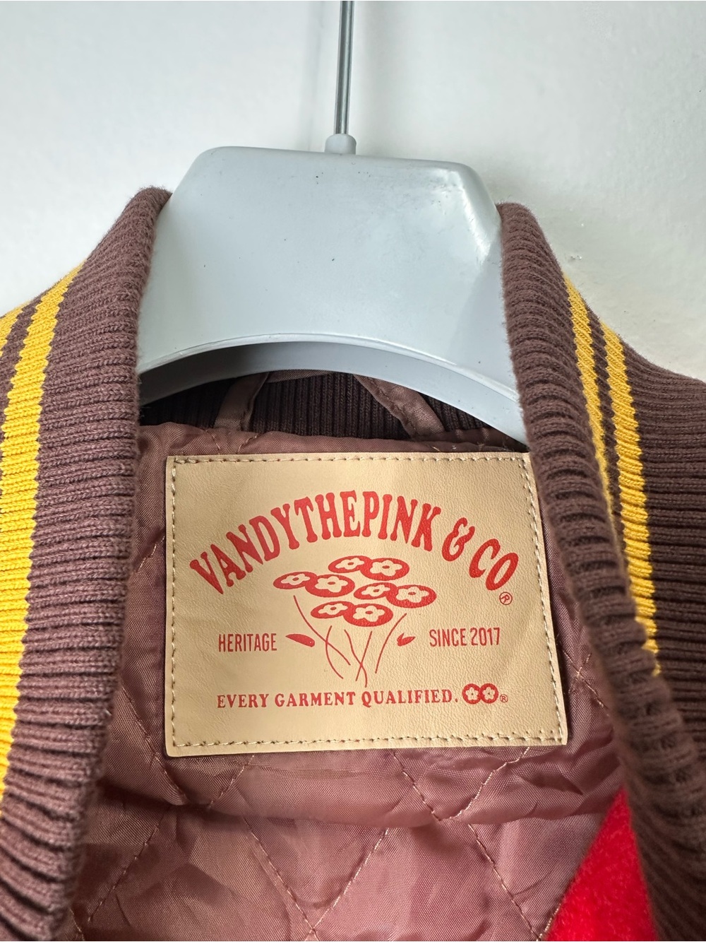 Vandythepink & co. Burger Varsity Bomber Jacket - Picture 4 of 7